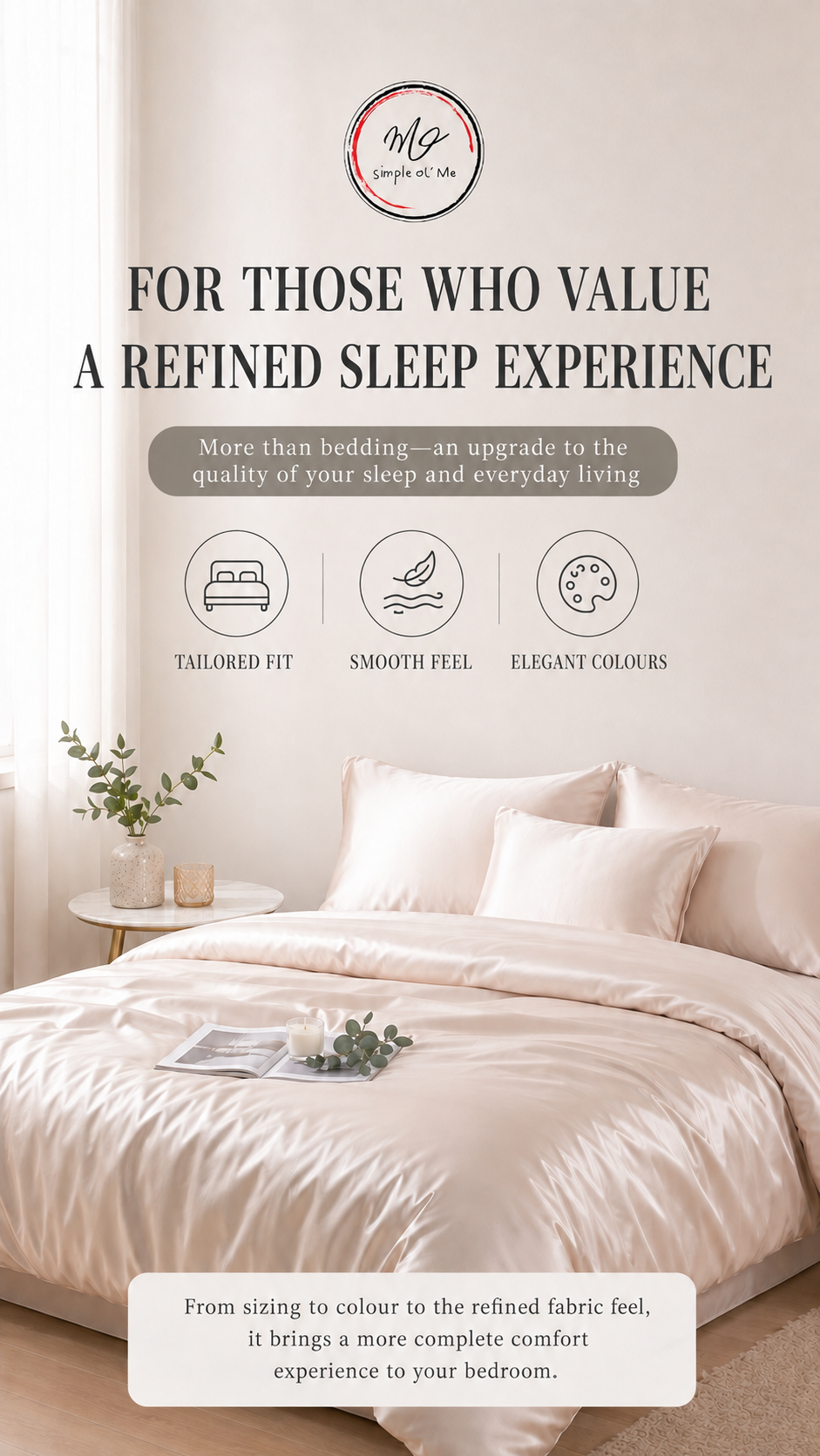 100s cotton sateen custom bedding benefits for fitted sheets, duvet covers and pillowcases made to measure