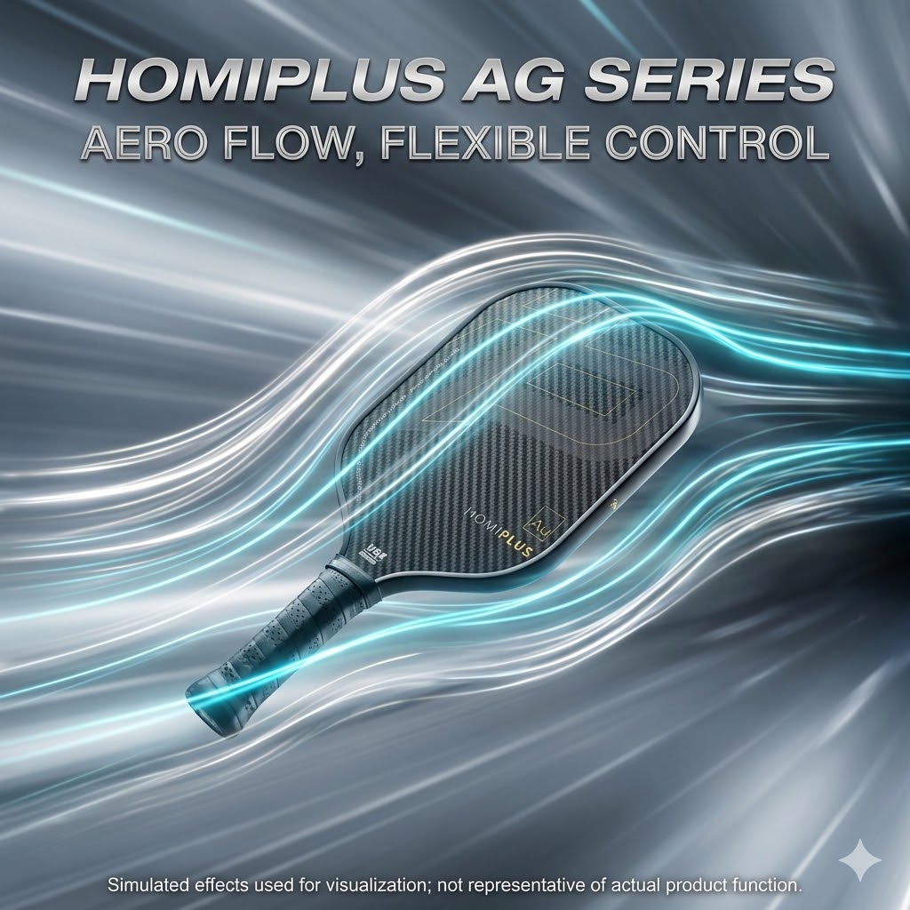 HomiPlus- AG系列 T700高強度碳纖維匹克球拍 - 進階首選