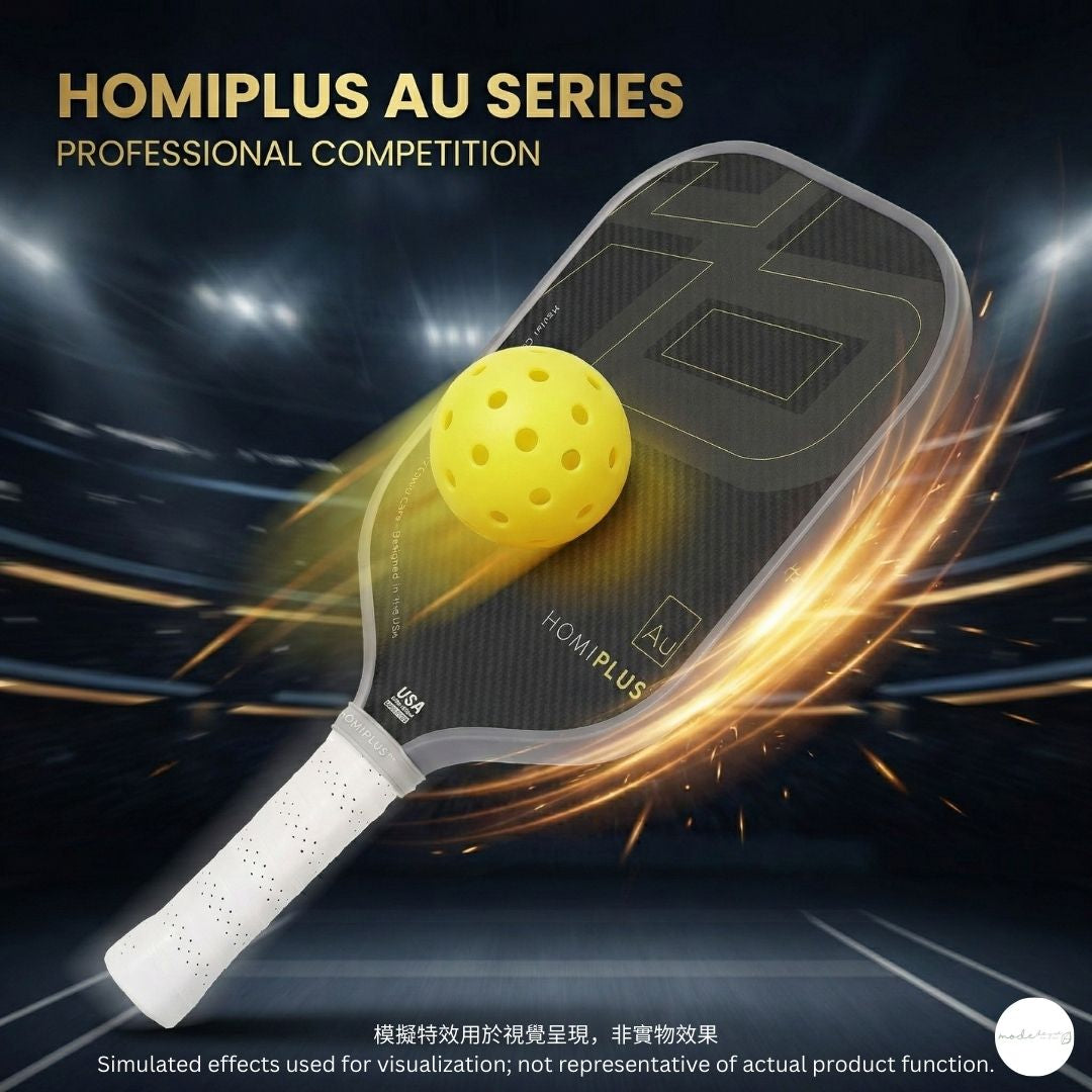 HomiPlus - AU系列 專業級凱夫拉碳纖維匹克球拍 -比賽專用