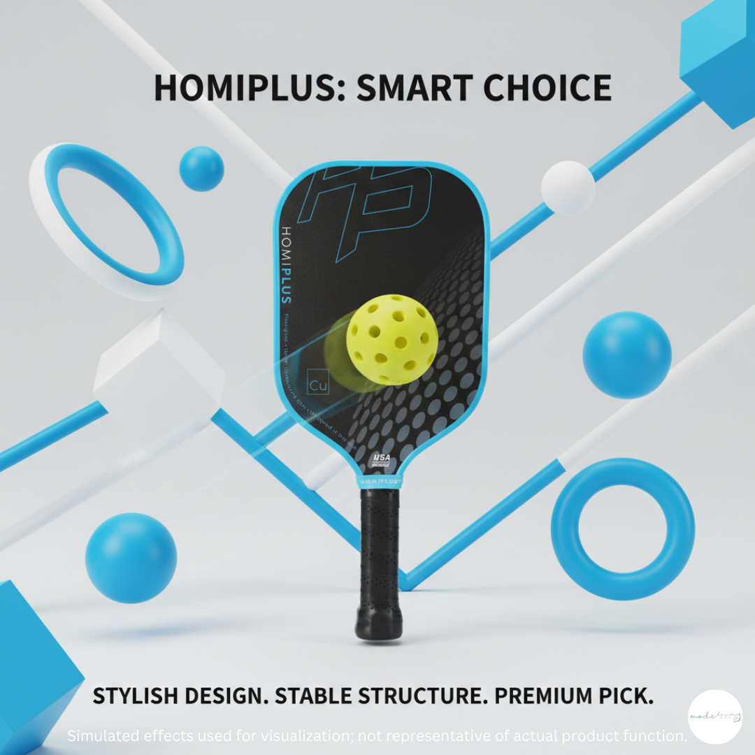 HomiPlus- CU系列 輕量玻璃纖維匹克球拍 - 新手入門高性價比