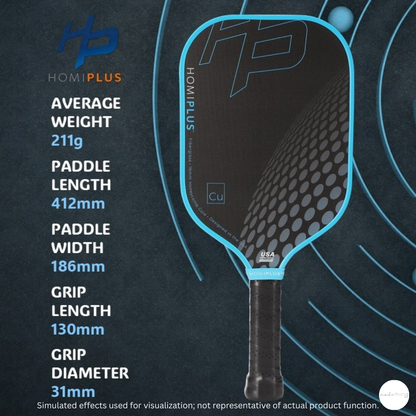 HomiPlus- CU系列 輕量玻璃纖維匹克球拍 - 新手入門高性價比