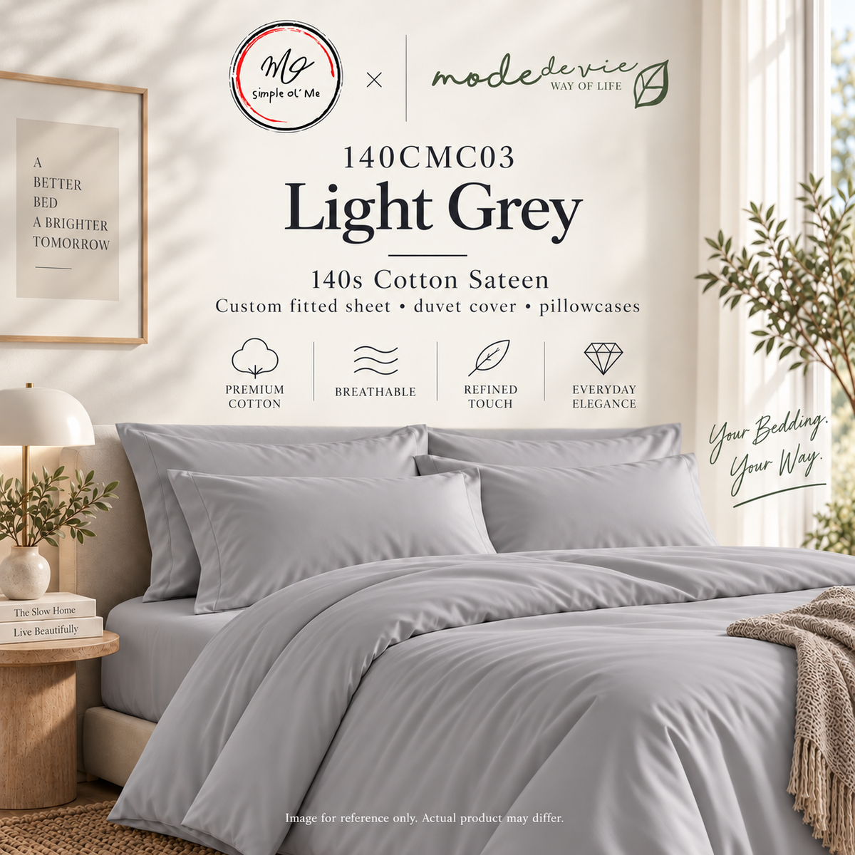 International Custom 140s Cotton Sateen Bedding – Made to Measure