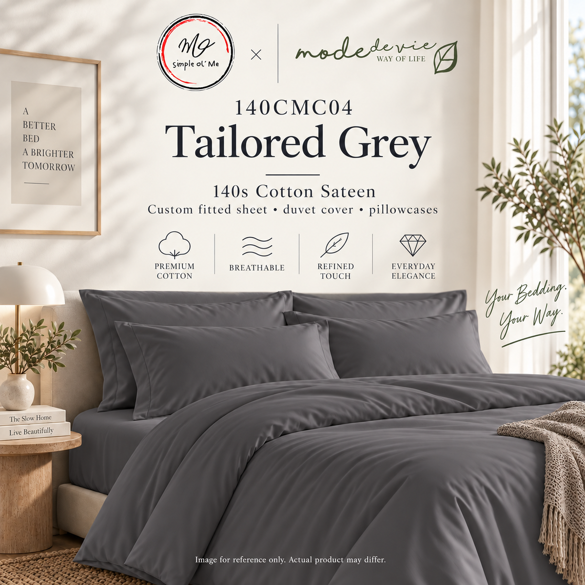 International Custom 140s Cotton Sateen Bedding – Made to Measure