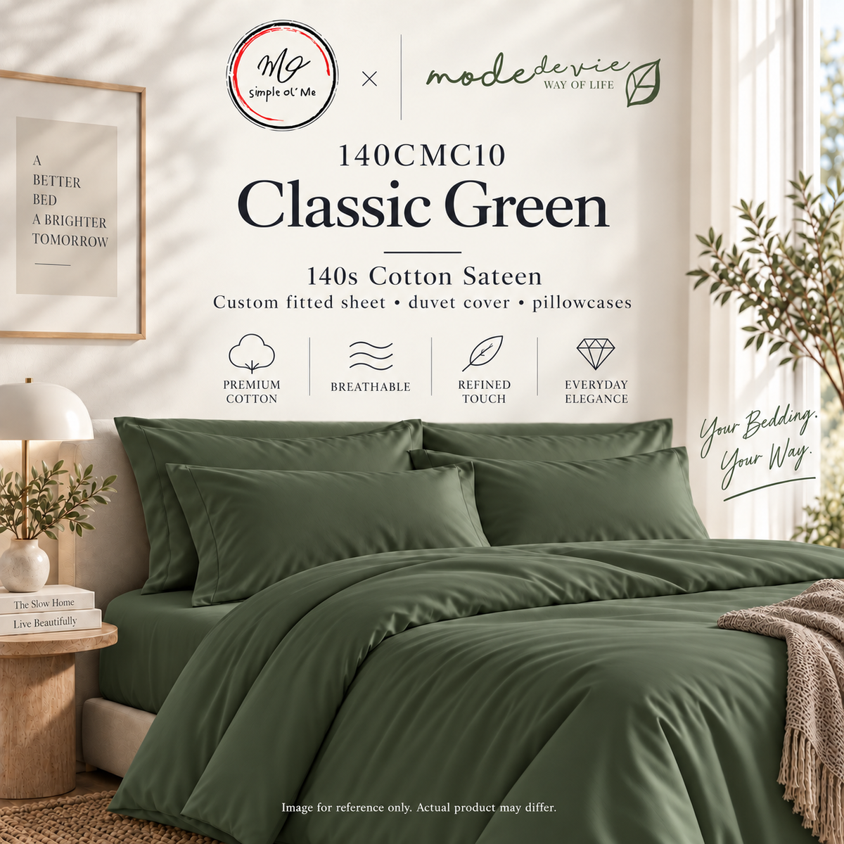 International Custom 140s Cotton Sateen Bedding – Made to Measure
