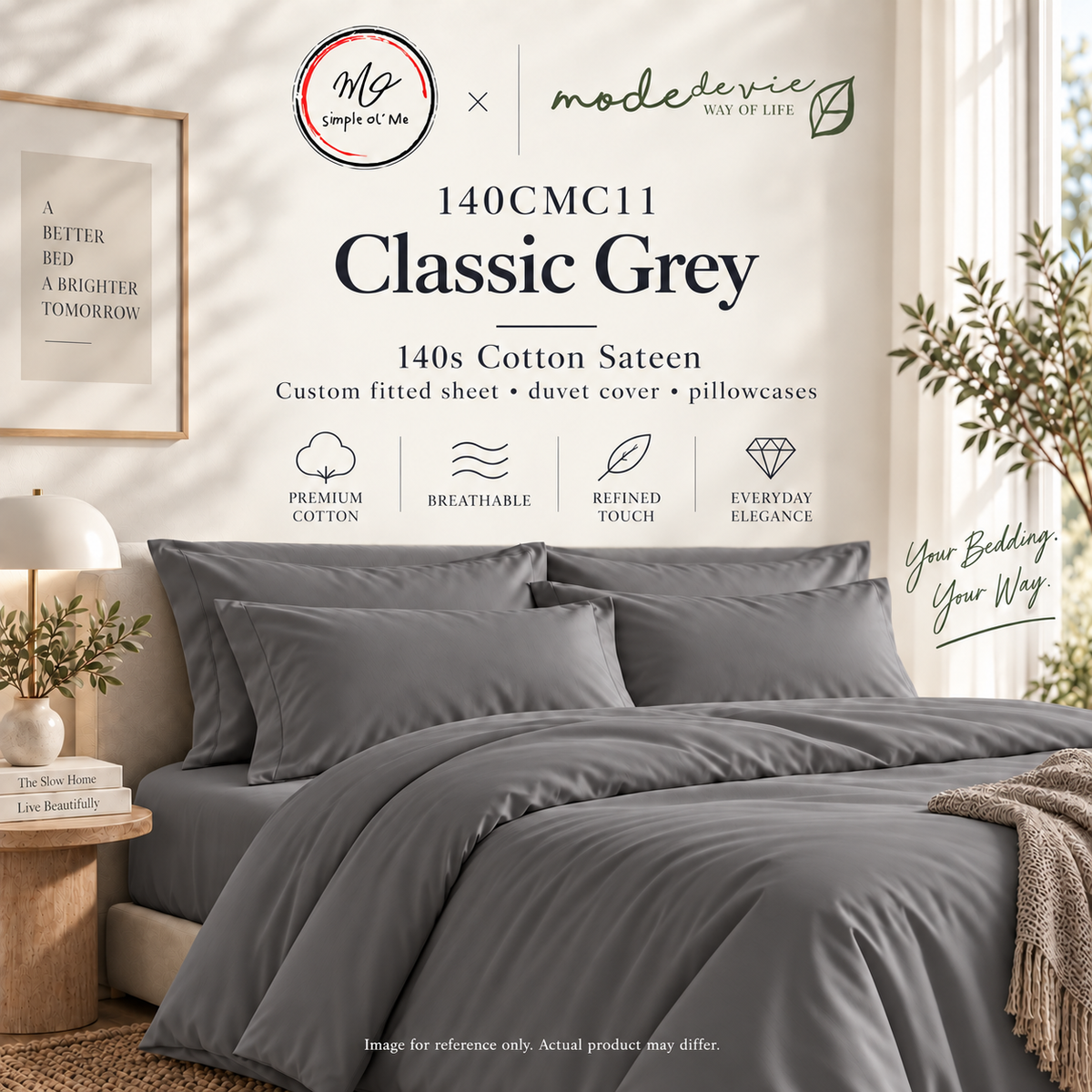International Custom 140s Cotton Sateen Bedding – Made to Measure