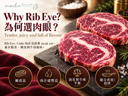 A04 JAC Wagyu Rib Eye Cube Roll 肉眼部位嫩度肉汁油花與煮法解說