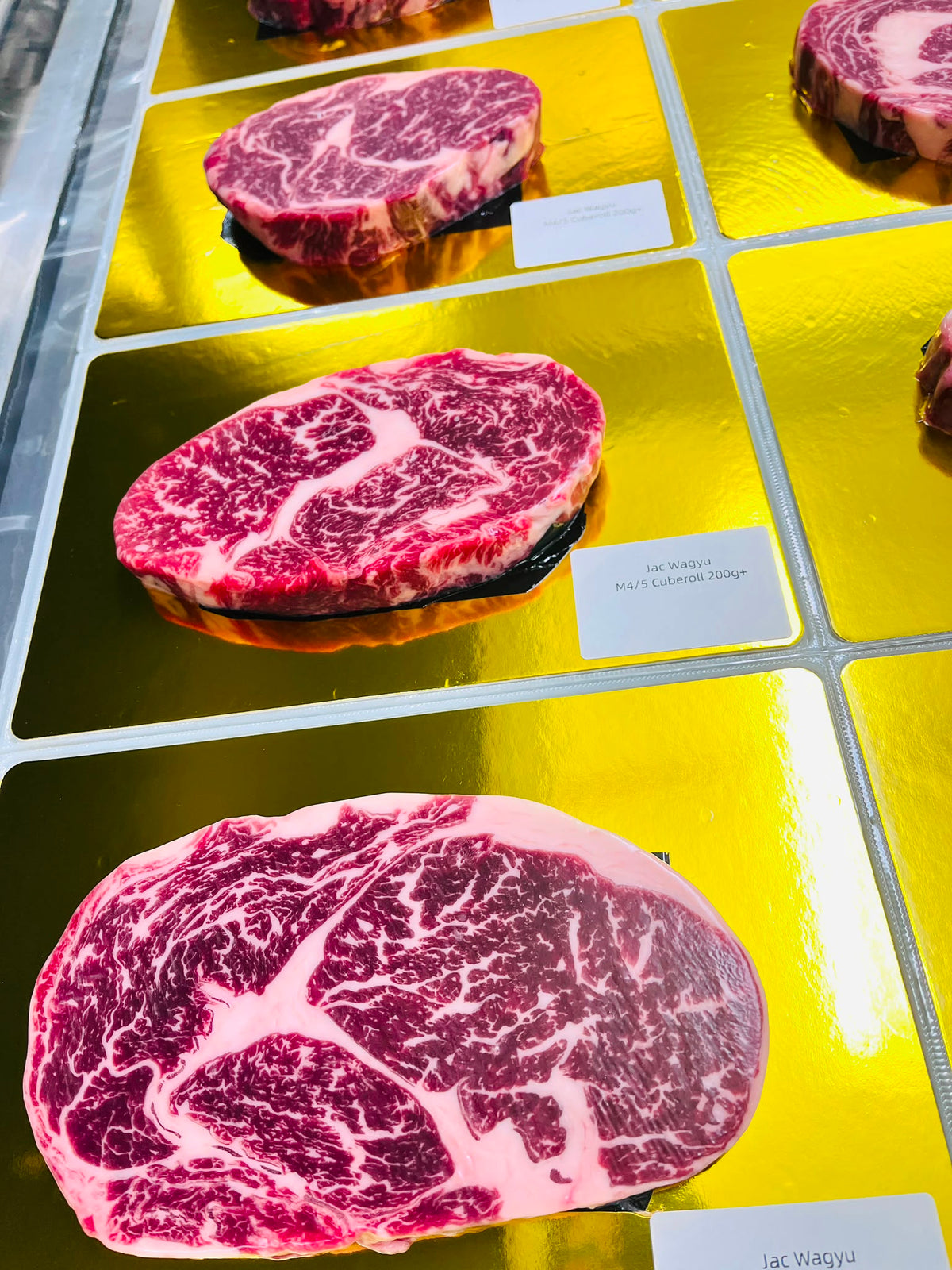 JAC Wagyu M4/5 Cuberoll 澳洲和牛肉眼扒約200g 大理石油花近照