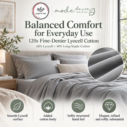 120s Fine-Denier Lyocell Cotton balanced comfort and hand feel