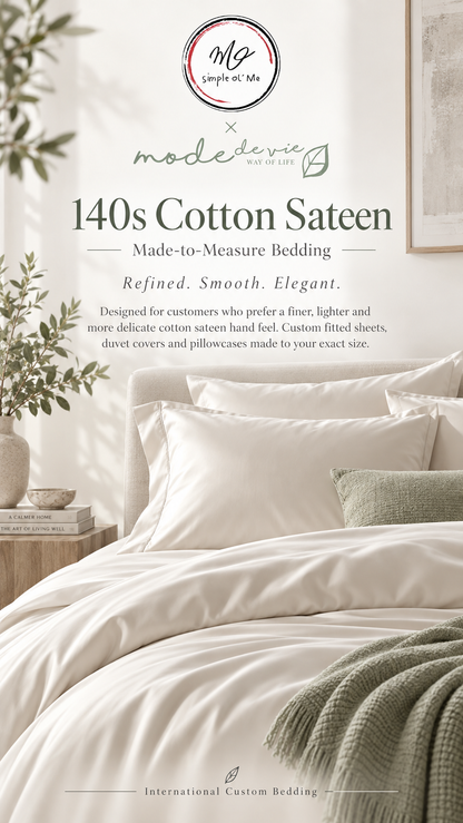 Simple ol’ Me 140s Cotton Sateen made-to-measure bedding hero image