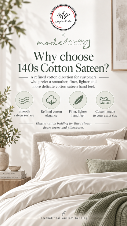 Simple ol’ Me 140s Cotton Sateen benefits guide