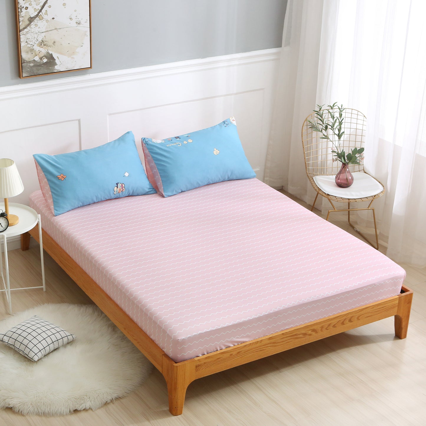 Simple Ol' Me 優質蘆薈棉床單套裝 - A11