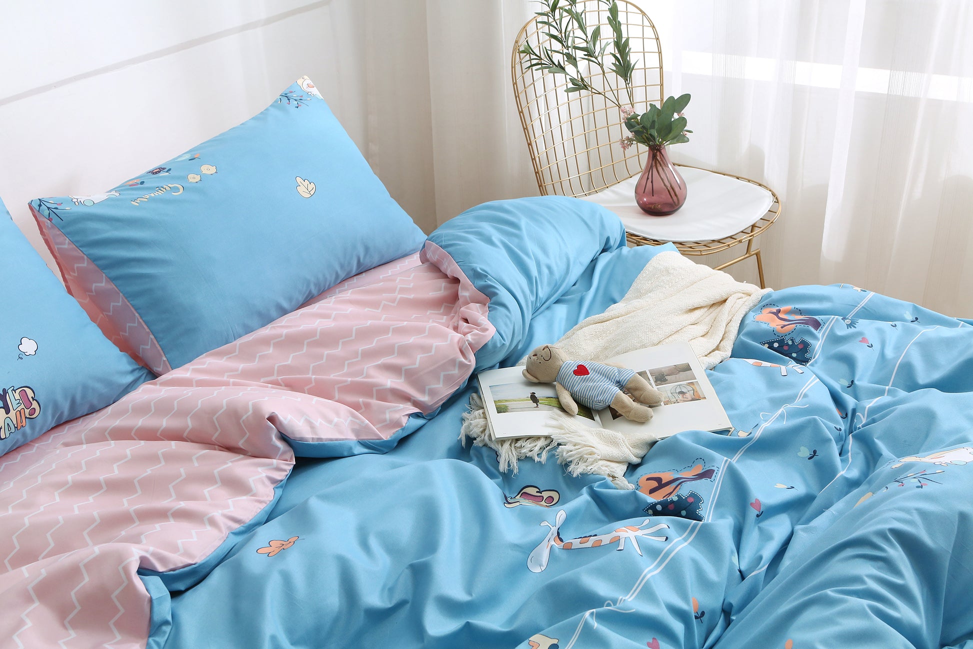 Simple Ol' Me 優質蘆薈棉床單套裝 - A11