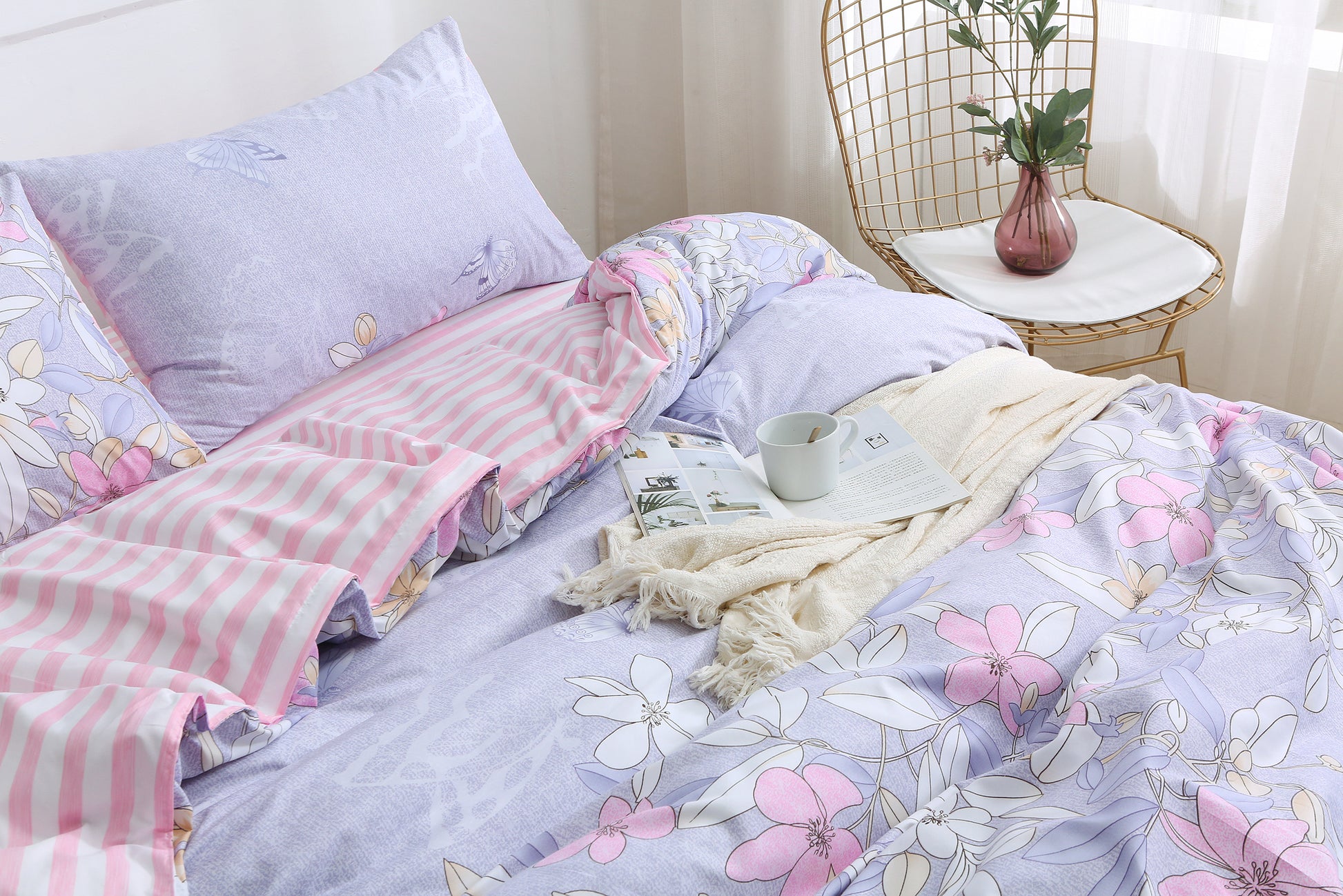 Simple Ol' Me 優質蘆薈棉床單套裝 - A19