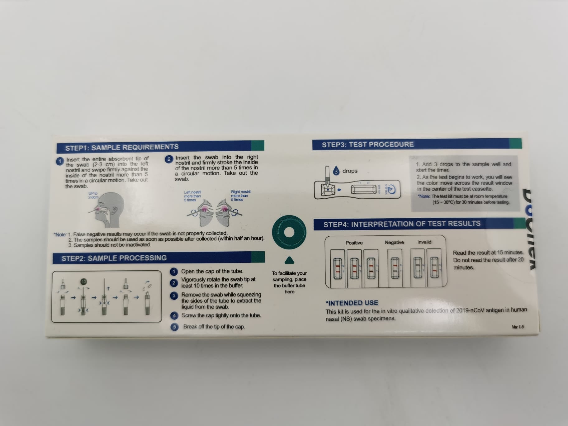 V-CHEK COVID-19 Rapid Test (Nasal Swab) 2019新冠病毒快速測試劑 (鼻腔拭子)