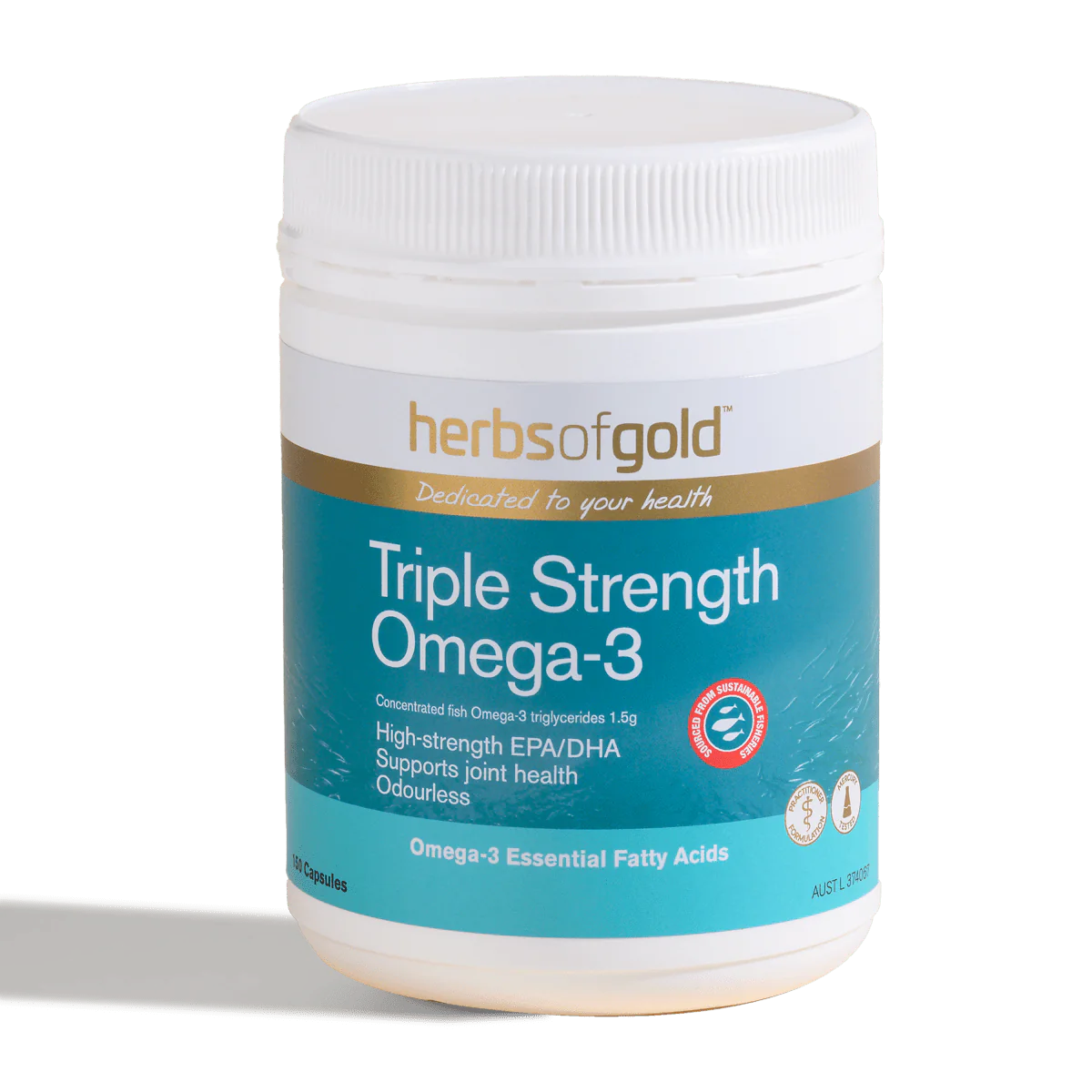 Herbs of Gold - Triple Strength Omega 3 三倍奧米加3 - 150 Capsules